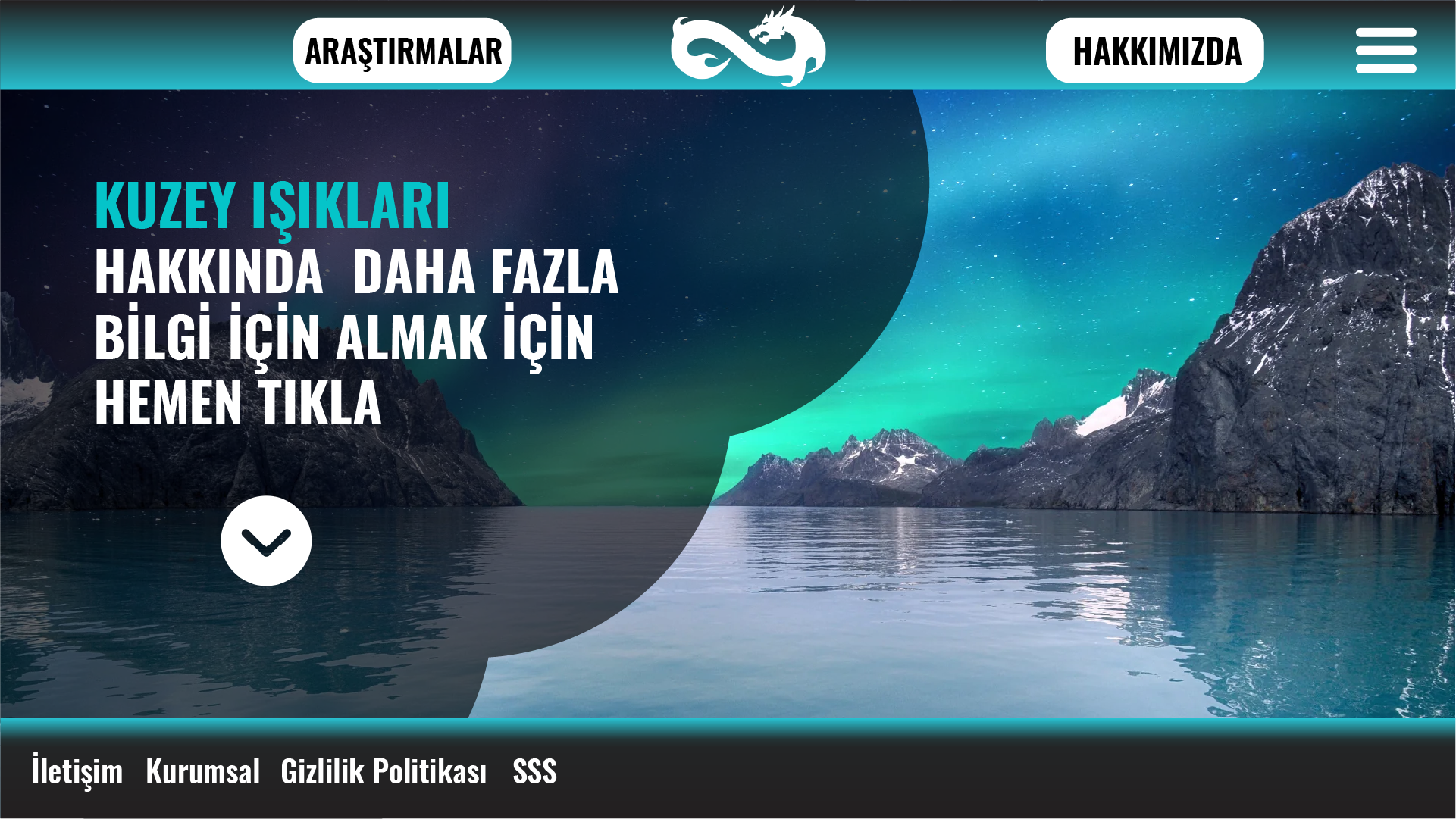 "Kuzey Işıkları" Landing Page